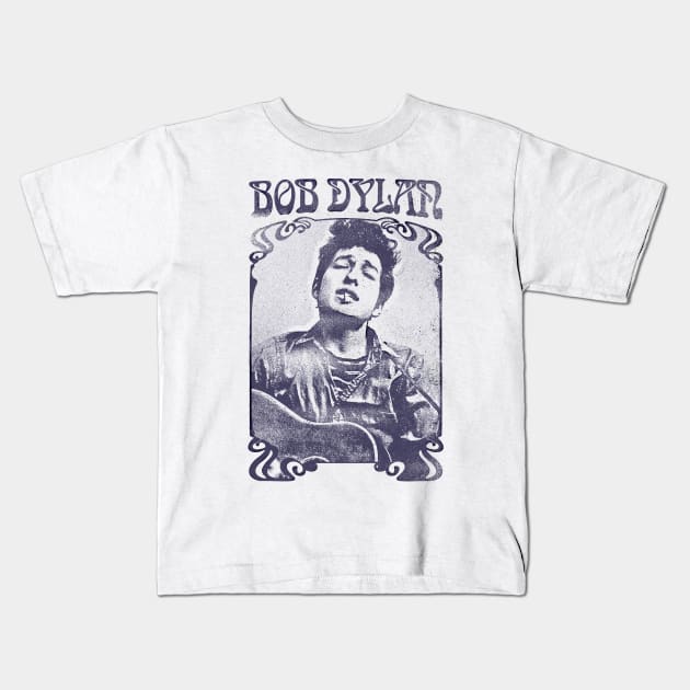 Dylan /\/ Vintage Faded Style Fan Design Kids T-Shirt by DankFutura